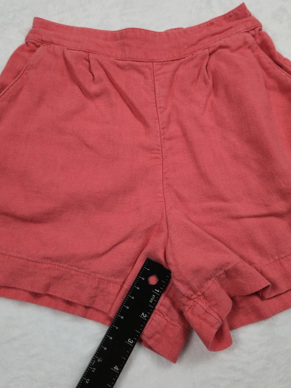 Abercrombie & Fitch Coral-Pink High Waist Shorts